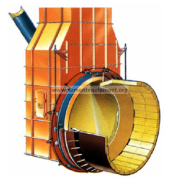 Rotary kiln seal assembly for preventing heat loss and gas leakage in cement manufacturing.